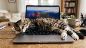 Gat sobre l'ordinador: Comportament | PetCat